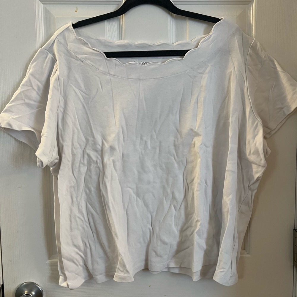 Kim Rogers Classic White Short Sleeve Tee
